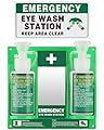 Yzzwer Portable Eyewash Station OSHA-Approved - Wall-Mounted Emergency Eye Wash Flush Bottles Kit 16oz Without Eyewash Solution
