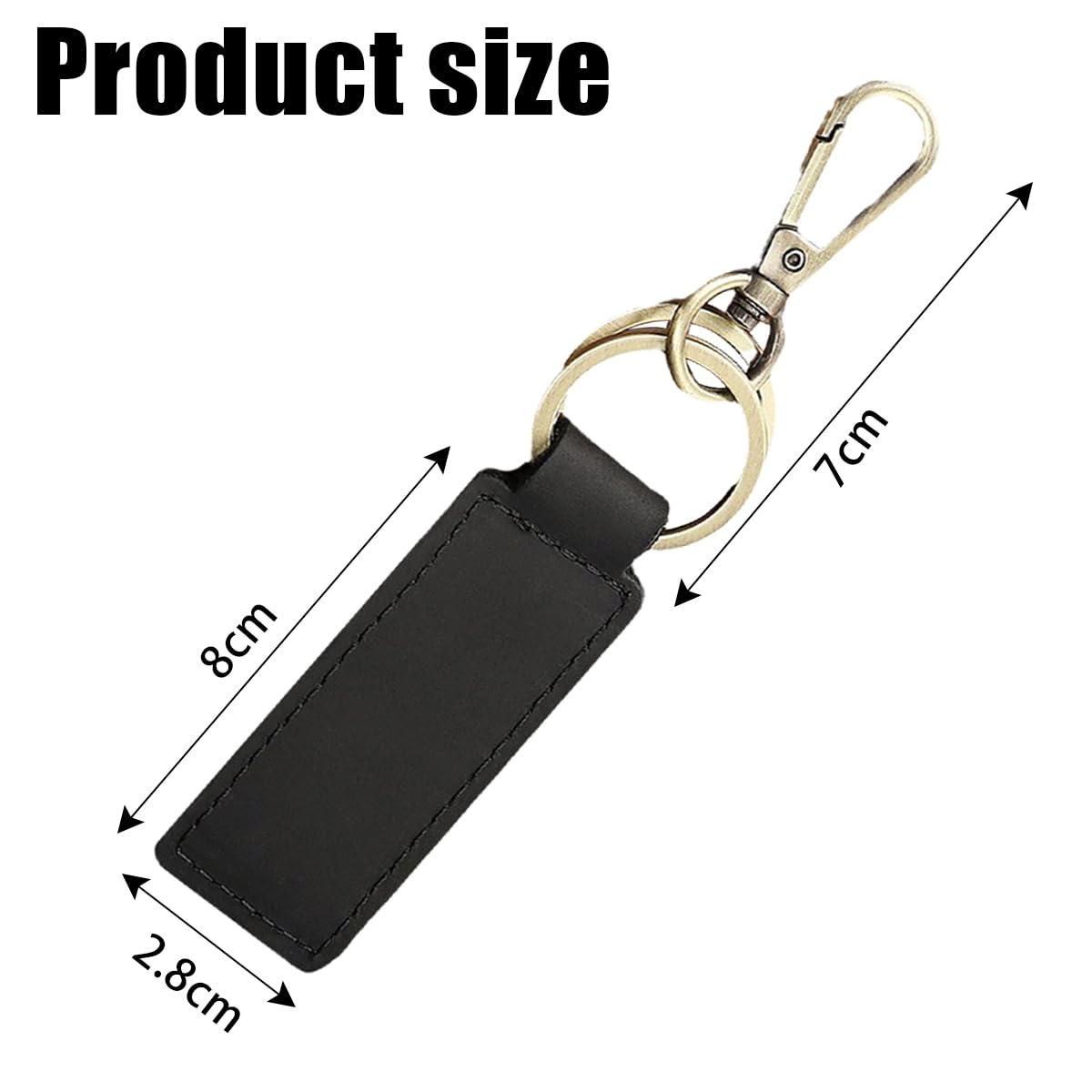 Portachiavi In Pelle Con Anelli Intercambiabili - Design Elegante, Confezione Regalo - Foto 9