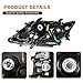 Aspaton Left & Right Xenon Headlight w/DRL Compatible with 2013-2015 RX350 RX450h w/o AFS Headlamp 81170-0E160 81130-0E160 (Passenger & Driver Side)