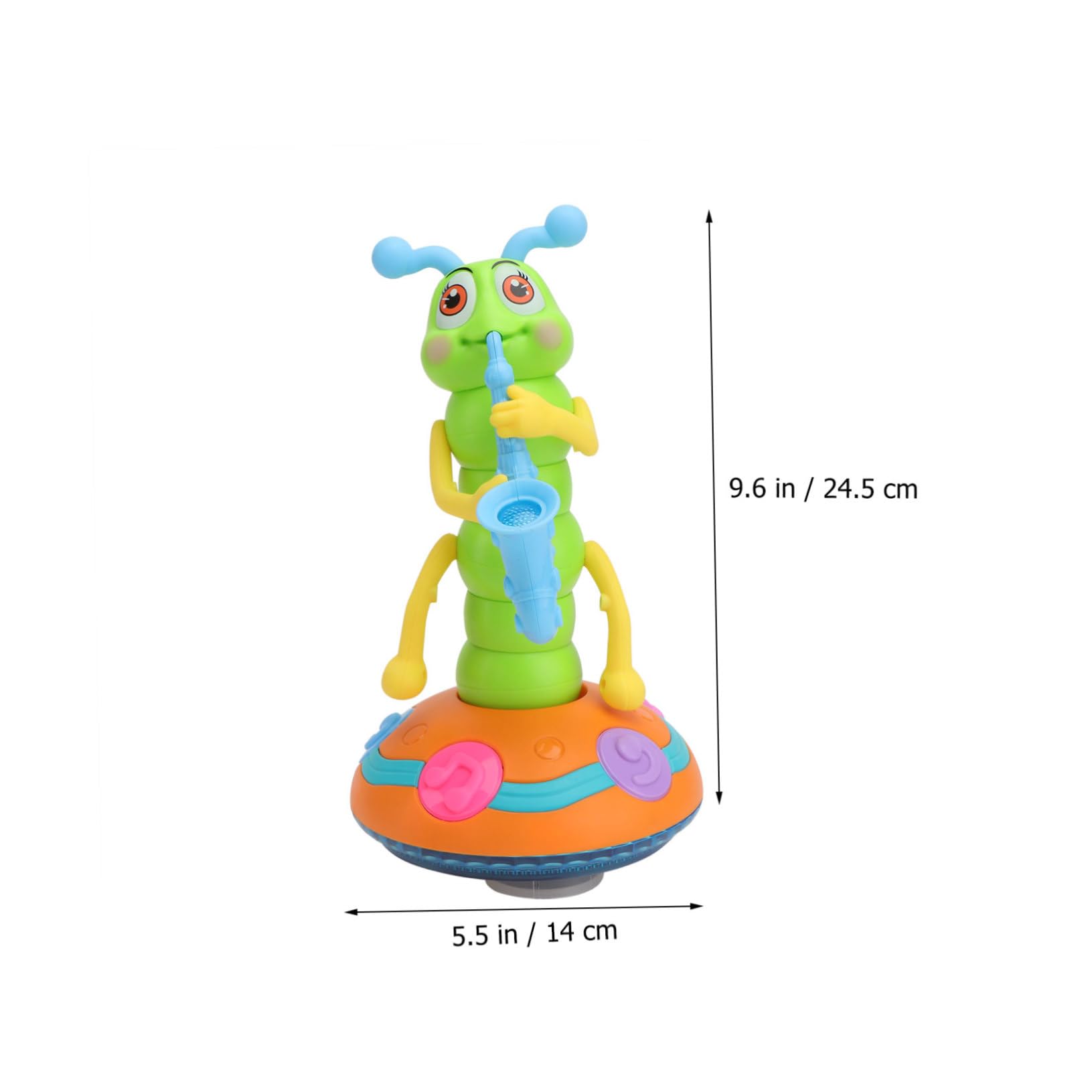 Juguete Musical de Oruga Abs 1 Pieza Luz para Niños