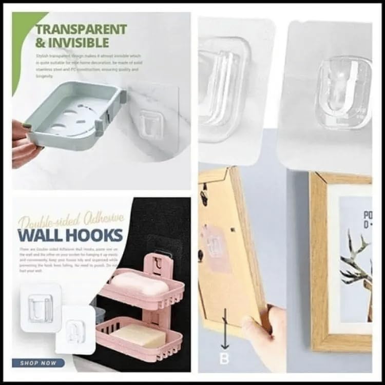 Buy Double-sided Adhesive Wall Hooks Online at Best Price In Pakistan