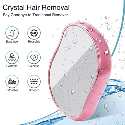 Zeronic Crystal Hair Eraser, Hair Remover Device, Crystal Hair Removal For Women And Men, Magic Hair Eraser With Gentle Skin Exfoliation - Reusable & Washable Hair Removal Tool For Arms, Back & Legs #TOP1