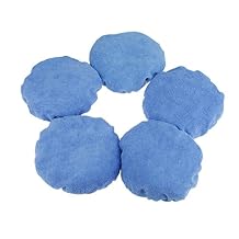 5PCS Car Buffer Bonnets، Cotton Plush Bonnet Pad Blue 9 -10 inch Waxers Bonnet Set، Polishing Waxing Cover for Buffer Polisher