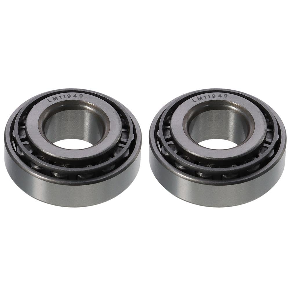 SHUATI Wheel Tapered Bearings 2pcs Tapered Roller Bearing,Durable Chrome Steel Cone and Cup Set(LM11949/LM11910)