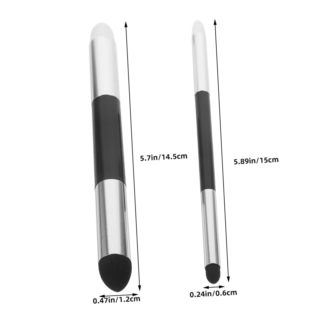 STOBOK 2pcs Artist Blending Sponge Pen Double Headed Washable Rubbing Brush for Precise Sketching and Detail Erasing Reusable Art Supply for Drawing and Illustration