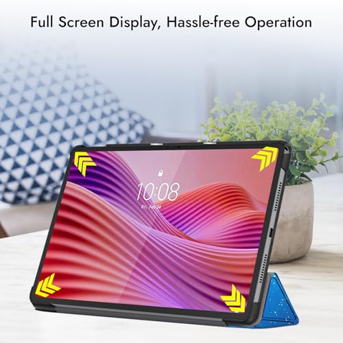 Image of Robustrion Cover for Lenovo Tab 10.1 inch 2025 Cover Case, Trifold Flip Cover Case for Lenovo Tab 10.1 inch Tablet Cover TB-311FU /311XU - Stars