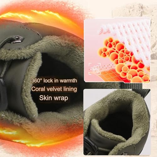 Winter Kids Barefoot Shoes, Waterproof Barefoot Winter Shoes for Kids Non-Slip Wide Toe Box Snow Boots2