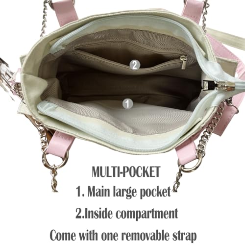 Y2K Harajuku Kawaii Goth Casual Style Denim Cute Heart and Pink Belt Decor Adjustable Cross-body Shoulder Bag3