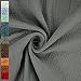 Musselin Stoff Sunny, Double Gauze, uni grau (50cm x 130cm)