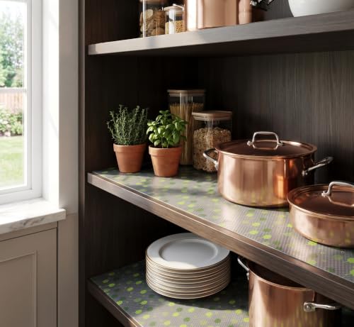 Image of [New Launch] Porslin Heavy-Duty Non-Slip Shelf Liner (45cm x 5m) - Durable EVA Non-Adhesive Waterproof Mat for Kitchen Cabinets, Drawers & Fridge - Washable, BPA-Free Food Safe Cupboard Paper