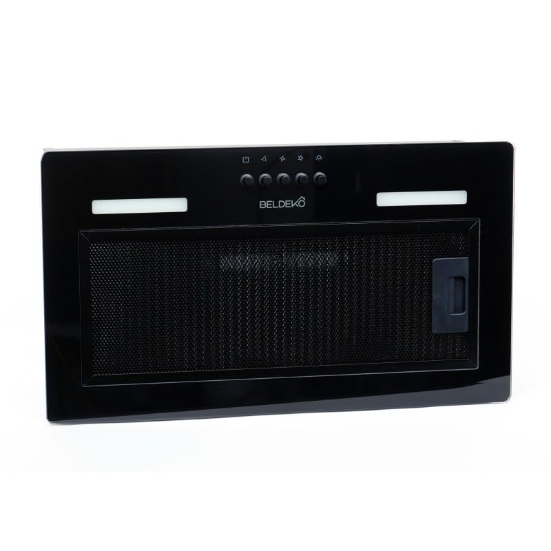 HOTTE INCASTRABILE — GRUPPO FILTRANTE NERO 52 CM | ISOS 52 BK BELDEKO