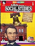 180 Days of Social Studies: Grade 1 - Daily Social Studies Workbook for Classroom and Home, Cool and Fun Civics Practice, Elementary School Level ... Created by Teachers (180 Days of Practice)