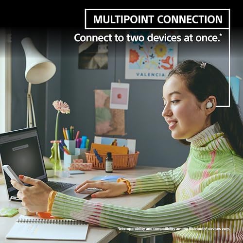 Sony WF-C510 Truly Wireless in-Ear Bluetooth Earbud Headphones with up to 22-Hour Battery, Multipoint-Connection, Mic and IPX4 Water Resistance, Black - New - 5