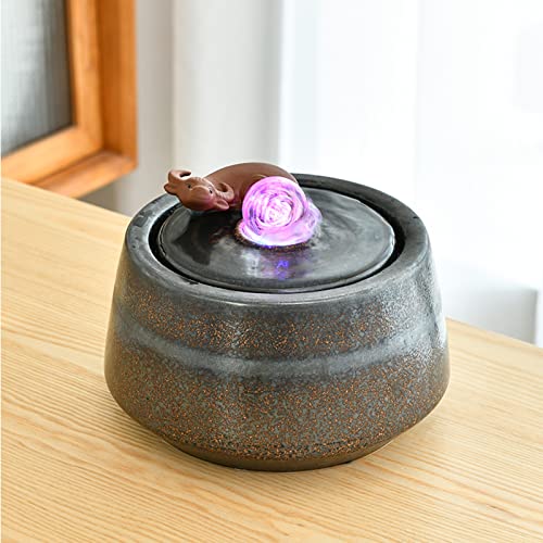 Fontaine d'eau de table relaxation intérieure avec cascade apaisante