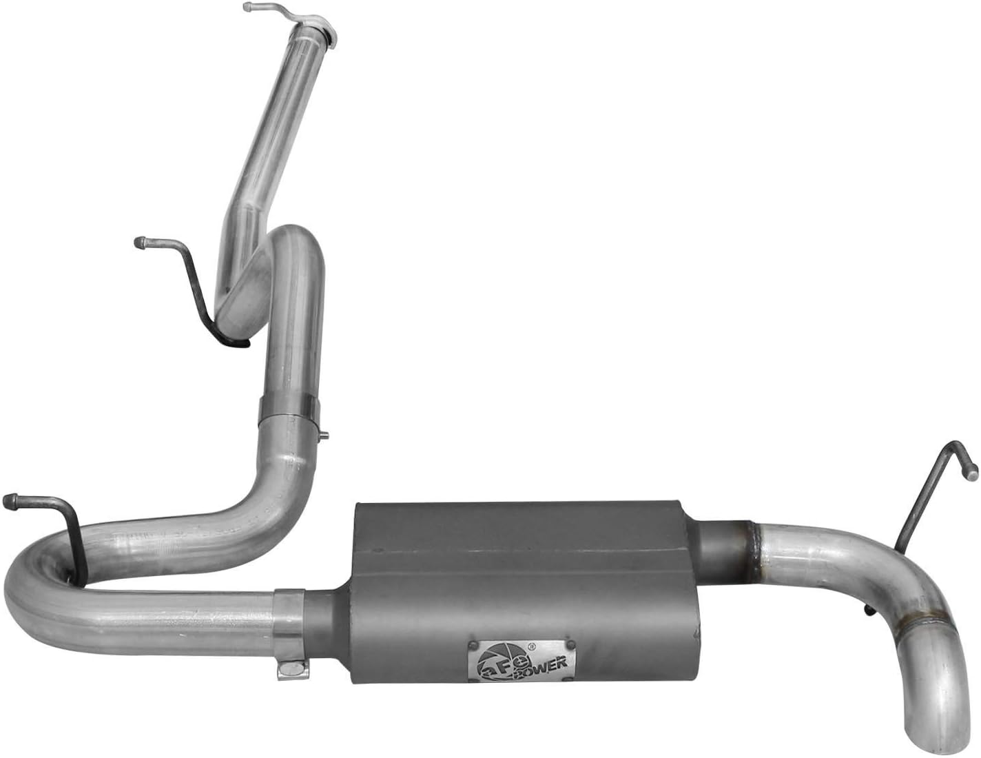 aFe (49-08043) Scorpion 2-1/2" Aluminized Hi-Tuck Cat-Back Exhaust System for Jeep Wrangler JK V6-3.8/3.6L Engine