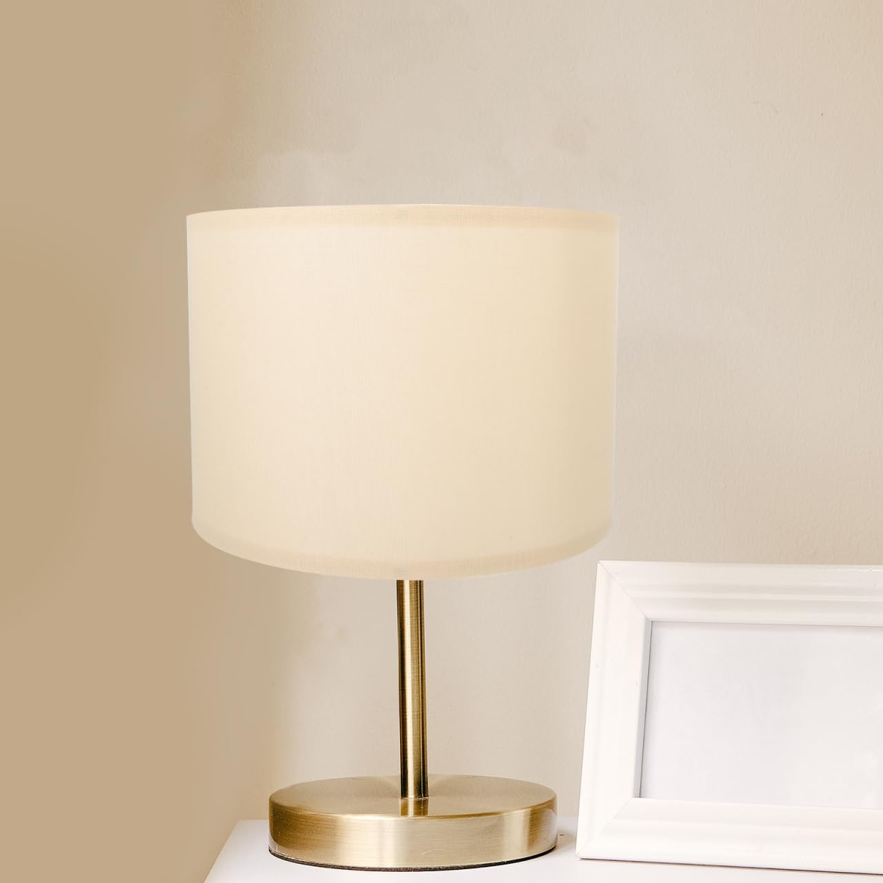 OSALADI Paralume in Tessuto Beige 11.81X11.81X8.46In Paralume Moderno Per Lampada Da Terra Compatibile Con Lampadina E27 Protezione Occhi Illuminazione Soffusa Per Soggiorno Camera Da Letto