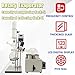 TECHTONGDA 5L Rotary Evaporator 110V Lab Manual Lifting Rotavap, 0-120rpm Rotating Speed, Heating Water/Oil Bath