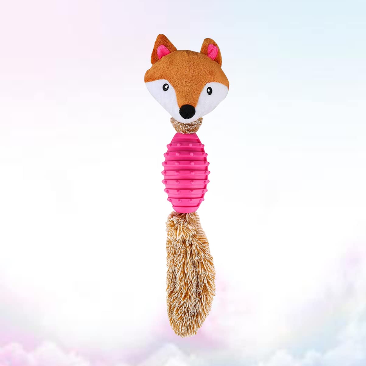Mipcase Lot de 3 Peluches Couinantes Interactives à Mâcher pour Chiens de Petite Moyenne Et Taille pour La Dentition des Chiots Rouge