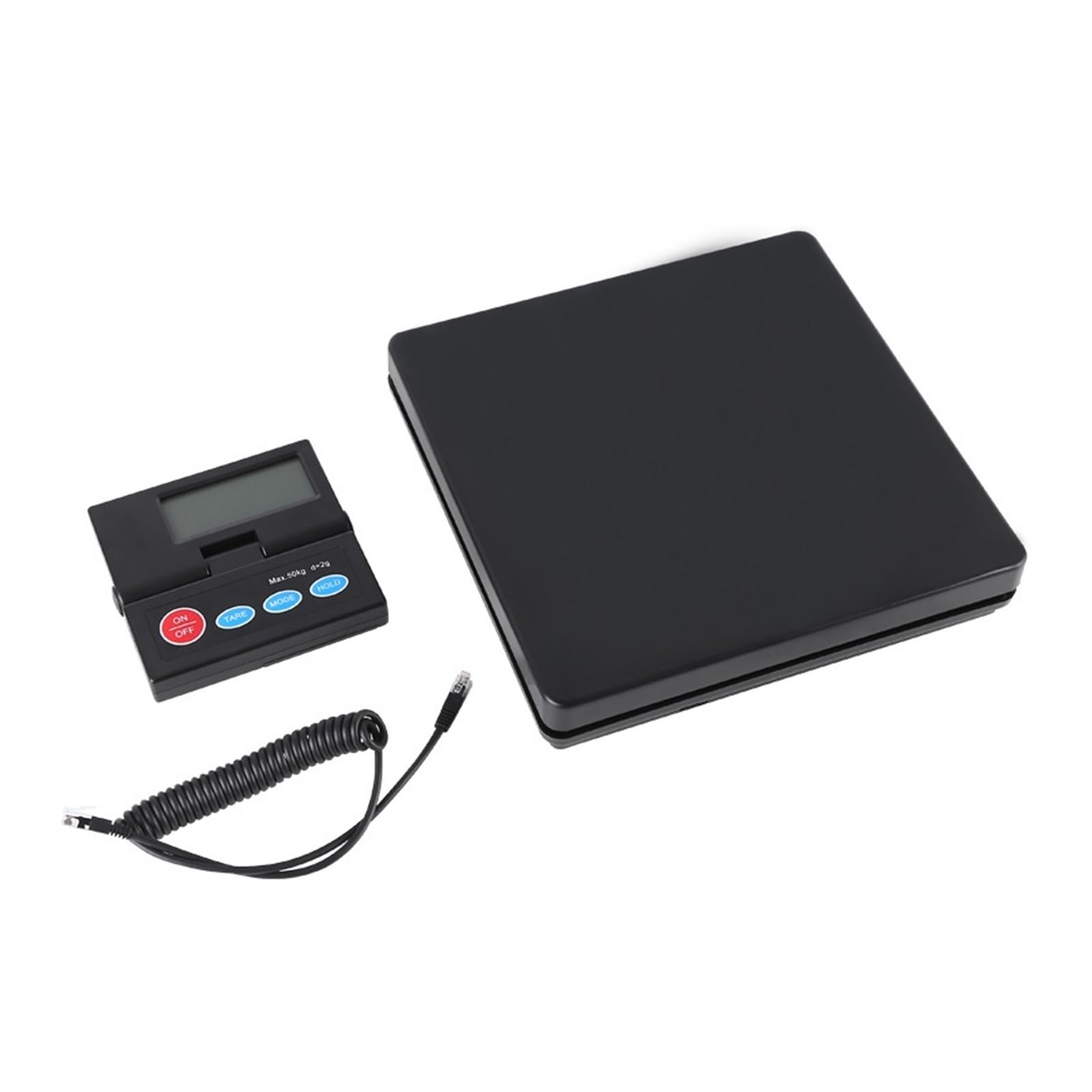 Báscula de envío digital 50 kg con temporizador Pantalla LCD plegable Paquete accionado por CA/CC for el hogar Laggage, Versátil
