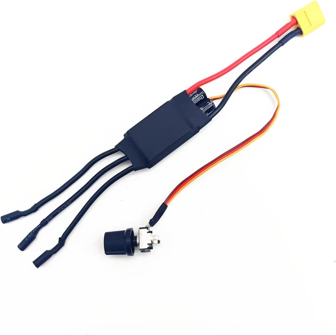 Rc Motor Speed Controller For 200W Brushless Motor Driver 3 Phase DC 7 24V Speed Controller Module Potentiometer DC Controller ESC Upgrade(XT60 Plug)