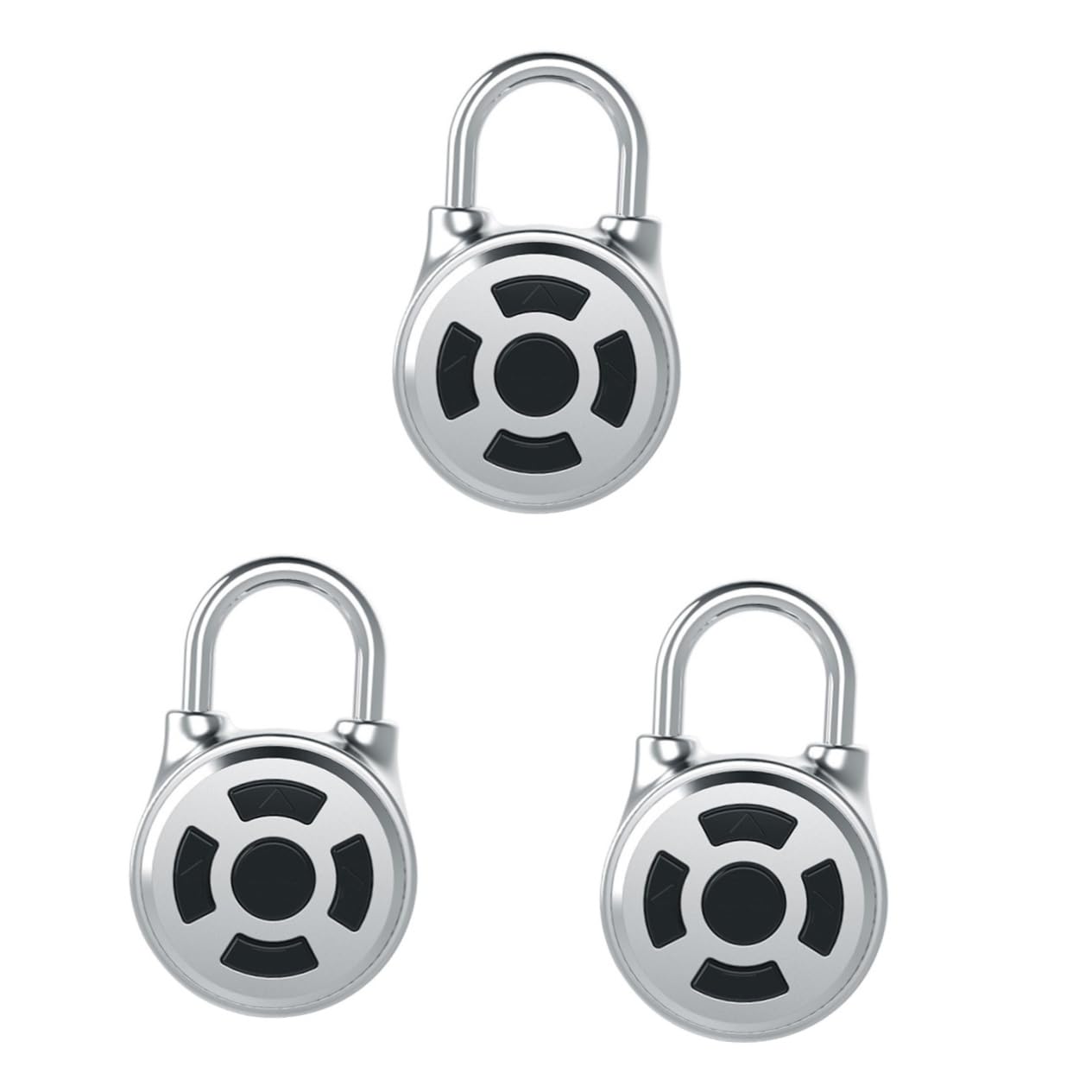 HOMSFOU 3stücke Smart Padlock -fähiges Schloss Für Schließfächer Koffer Und Gepäck Mit -steuerung Und Benutzerdefinierbarem Passwort Für Fitnessstudios Und