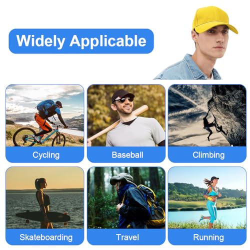 Aomig C2-QX-YEA240302-FBA Baseball Hats For Men, Yellow Hat Unisex Outdoor Activities Baseball Cap Adjustable Sports Casual Baseball Cap Unconstructed Classic Plain Vintage Summer Sun Visor Cap Men Women thumb #4