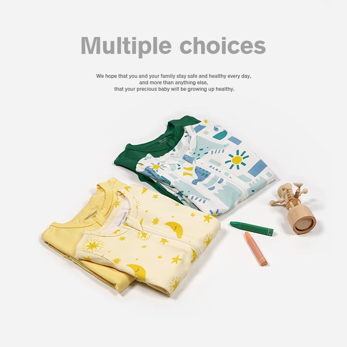 Teach Leanbh Baby Boys Girls 2 Pack Bamboo Viscose Pajamas 2 Way Zipper Short Sleeve Romper Jumpsuit Sleep and Play - Image 4