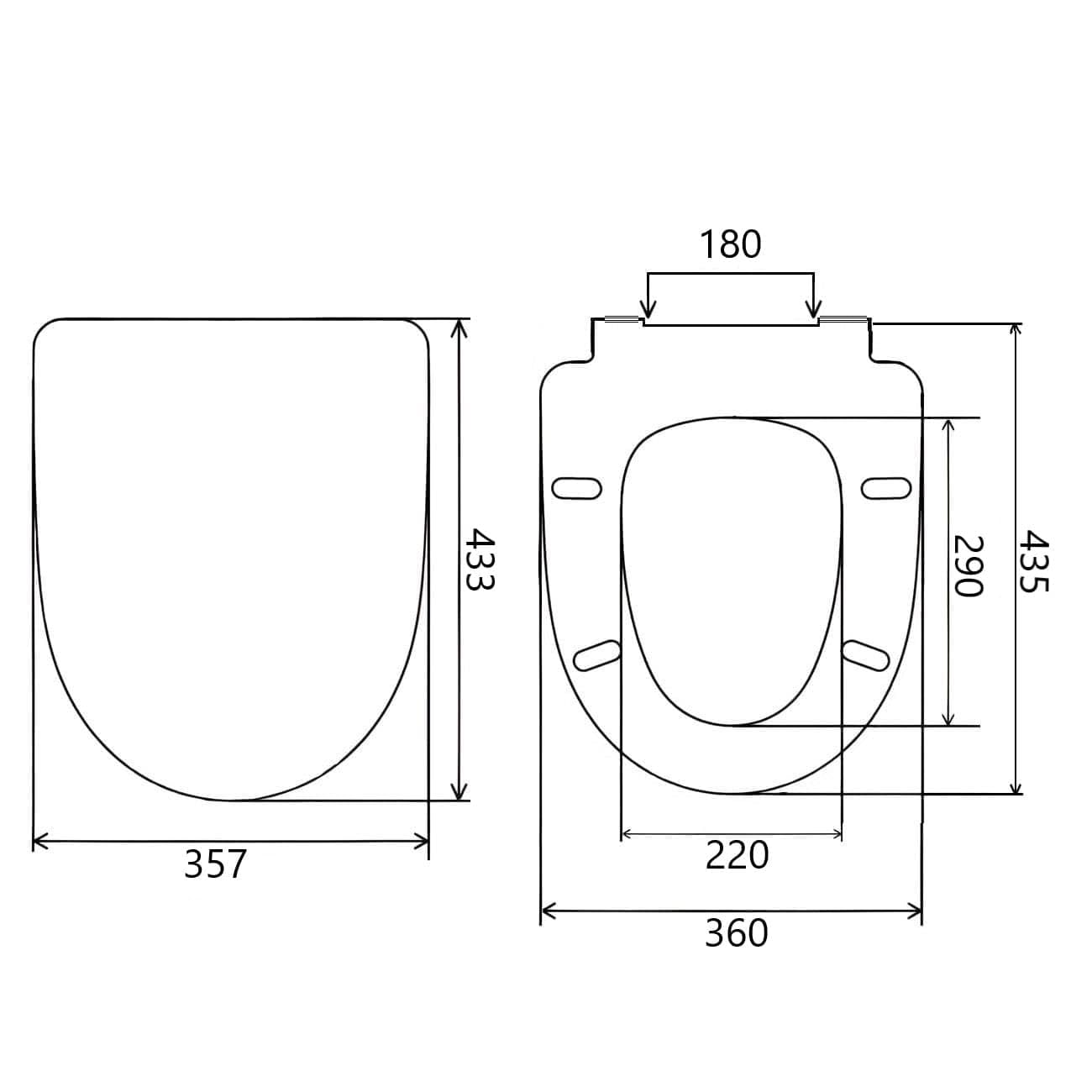 Wall-Hung WC Toilet Bowl with Integrated Bidet & Hot/Cold Water Mixer Tap, Slim Duroplast Soft Close Seat, White