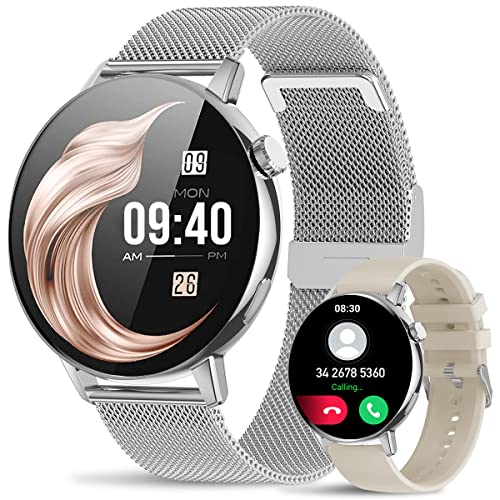 Women's Smart Watch For Android Ios Phones Text And Call, 1.32” Smartwatch Fitness Watch For Women Men With Heart Rate Sleep Tracking Blood Pressure Monitor, Waterproof Ip67 Smart Watches (Silver) #TOP28