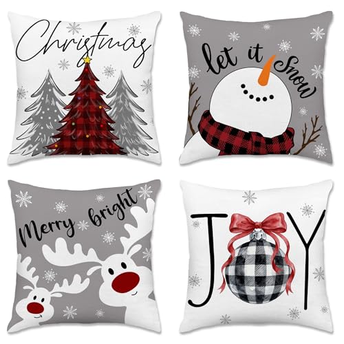 pinata Christmas Pillow Covers 18x18 Set of 4 Christmas Decorations