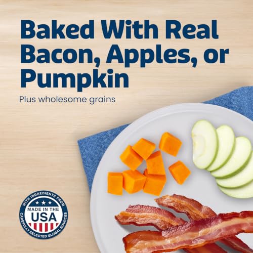 Image of Blue Buffalo Health Bars Dog Biscuits Variety Pack (Bacon Egg Cheese, Apples & Yogurt, Pumpkin & Cinnamon) Healthy Dog Treats with No Artificial Flavors or Preservatives, 16 oz. Each (3 Bags)
