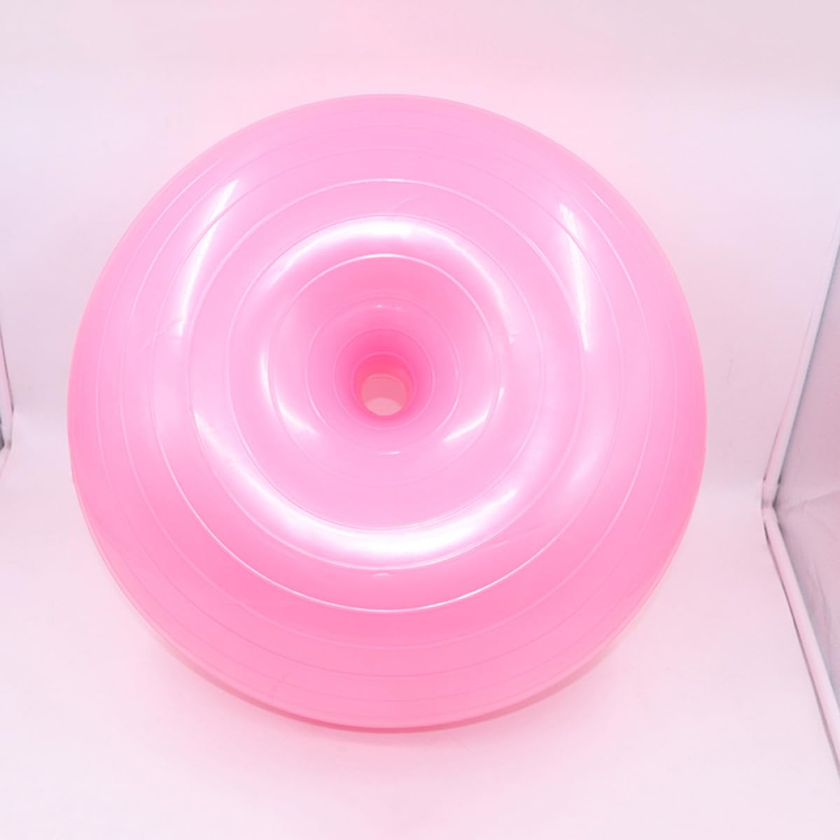 FOMIYES Donut Förmiger Gymnastikball 50cm aus Robustem PVC rutschfest für Yoga und Physiotherapie Inklusive Luftpumpe für Effektives Balance und Krafttraining