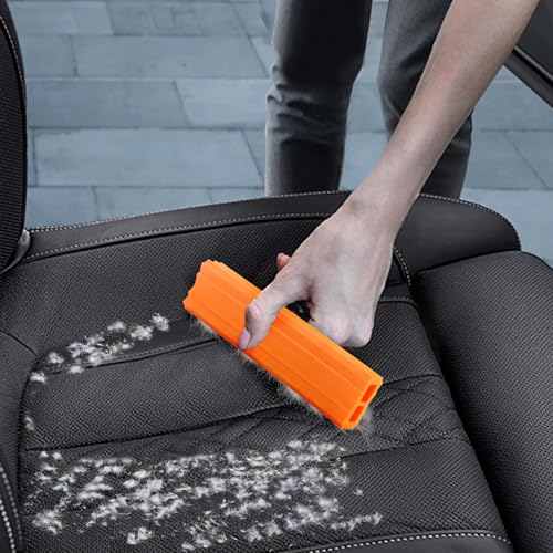 Image of Pet Hair Remover & Auto Detailing Tool - Dog & Cat Hair Remover for Carpets, Car Interiors, Sofas, Bedding, Easy to Grasp Pet Carpet Scrapers,Reusable Pet Hair Removal Tool for Dog & Cat Fur (Combine)
