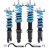 maXpeedingrods Coilover for Mazda RX-7 FD3S Chassis 1993-1995, 24 Levels Damper Adjustable Coilovers Suspension Kit Strut, Height Adjustable T6 Upgraded Lowering Kits Blue