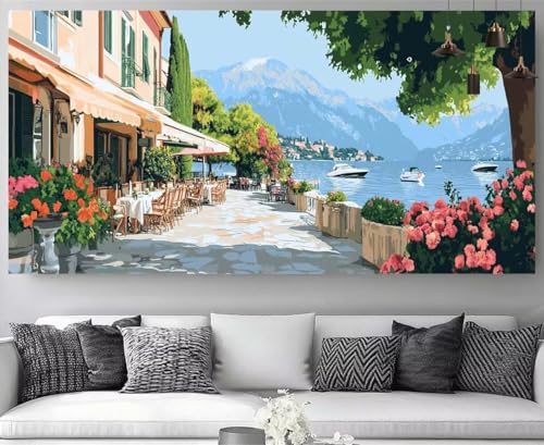 Canevas diamant cristal artisanat 5D grand format 70x210 cm au rendu scintillant