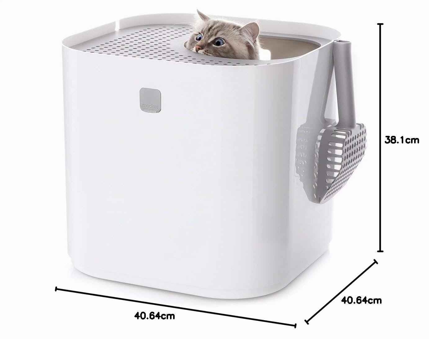 Modkat Katzentoilette Dacheinstieg, Weiß