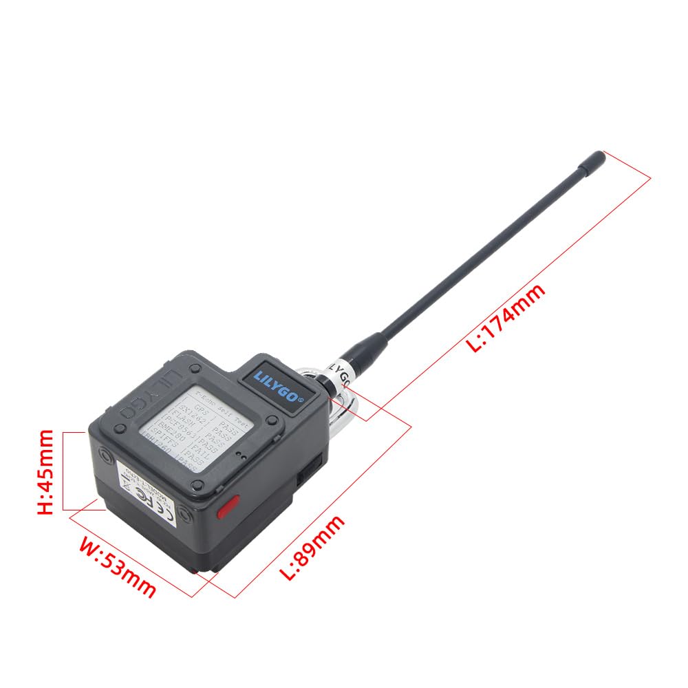 LILYGO T-Echo Plus LoRa GPS TTGO Carte de développement avec écran SPL E 1,54" (Noir 868 MHz avec BME280)