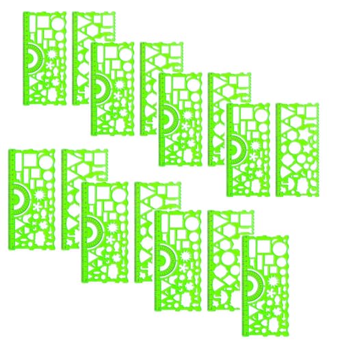 Image of Crackles Geometrical Multi Shape Stencil Spirograph 2 Pc | Geometric Ruler for Art & Craft| Scrapbooking, DIY Projects, Drawing Stencil for Home, School, Office (Pack of 15) Ideal for Return Gifts