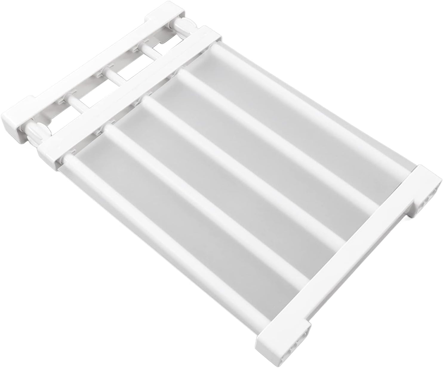 Amazon.com: Adjustable Closet Shelf Organizer, Closet Tension Shelf ...