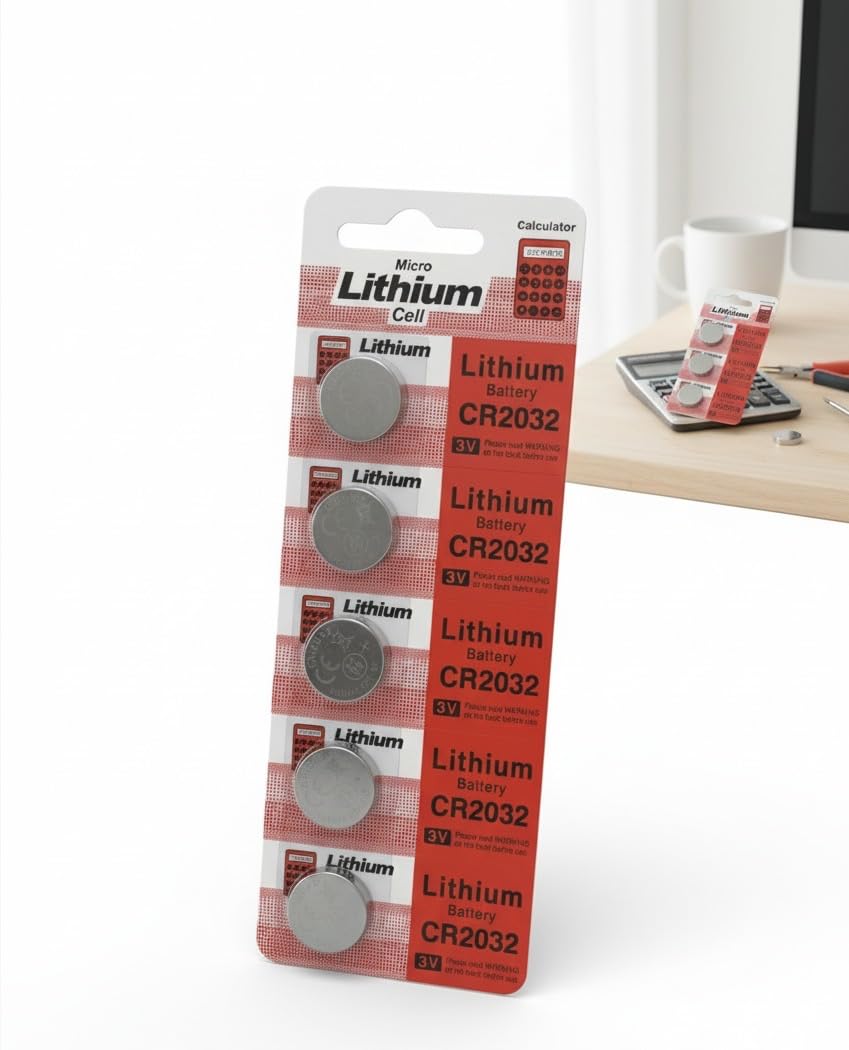 Lithium Battery CR2032 Cell Car Key Pack of 5, Specialty Devices, Child Resistant Packaging, Electronic car Keys, Scale-image-39