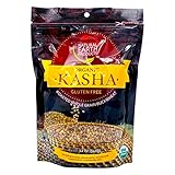 USDA Organic Kasha, Roasted Whole Grain Buckwheat, Gluten-Free, Kosher, 12oz Resealable Bag (Single)