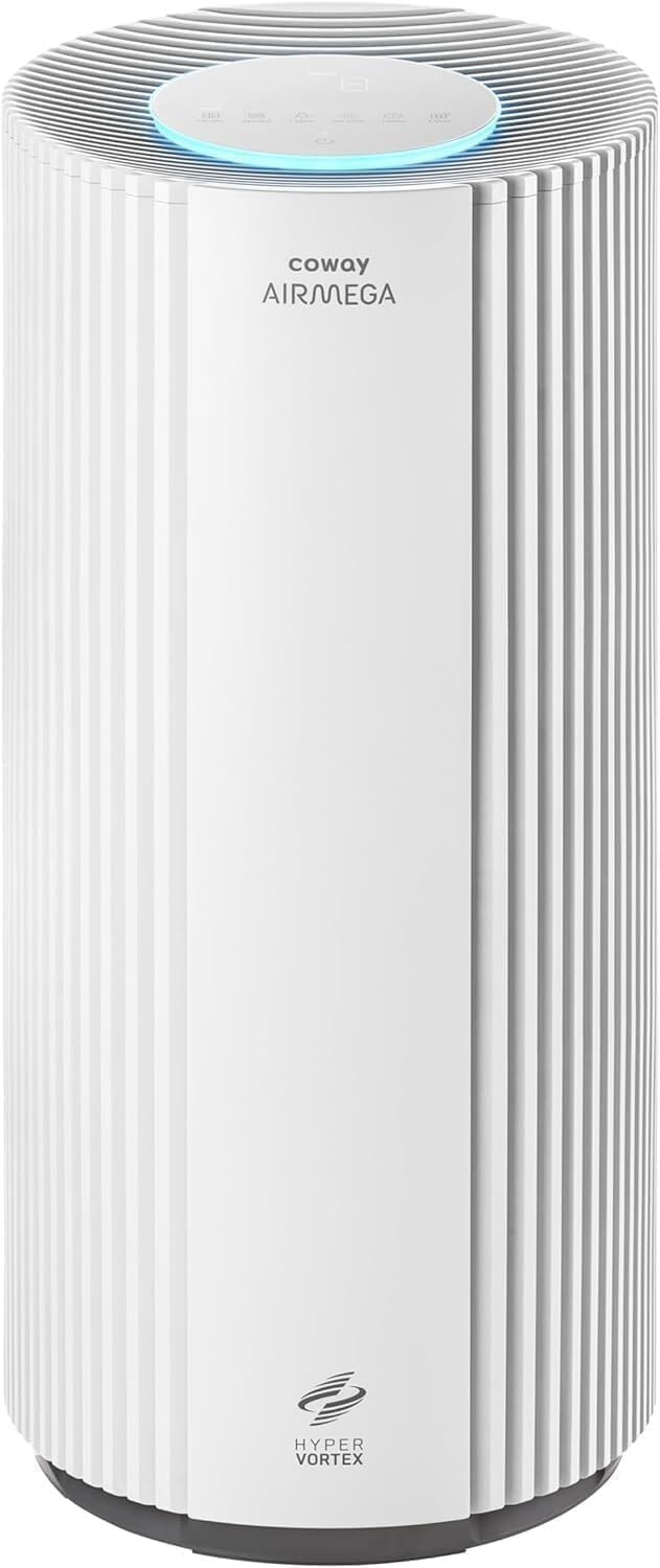 COWAY Luchtreiniger Air Purifier met ionisator, Top Keuze in de VS volgens Wirecutter, Ecomodus, Zuivert tot wel 99,999% van de Schadelijke Stofdeeltjes tot 0,01 µm, 421m³/u, ap-1512hh MIGHTY (Zwart