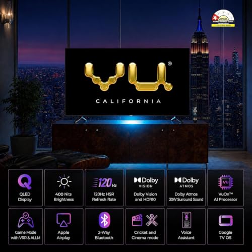 Vu California 43 inch 4K QLED Smart TV 43 Inches - Image 3
