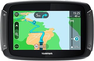 Tomtom GPS Moto Rider 550 Premium Pack - 4, 3 Pouces, Cartographie Monde, Traffic, Alertes des Zones de Danger, Appel Mains-Libres, 3 Accessoires Inclus 1GF0.002.11