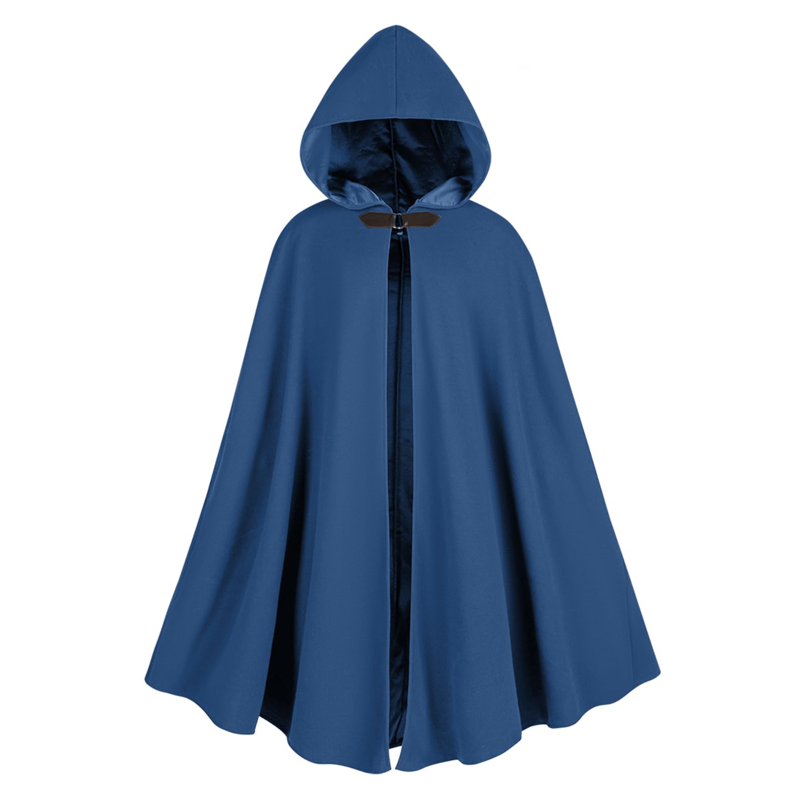 Cape de Renaissance avec capuche médiévale pour homme et femme, costume d'Halloween