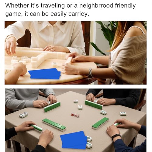 4 piezas mezcladoras de fichas Mahjong de plástico miniatura 6