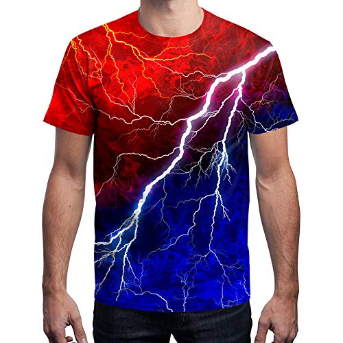Neemanndy Unisex 3D Colorful Print Graphic Tee Shirts for Men Women and Teens3