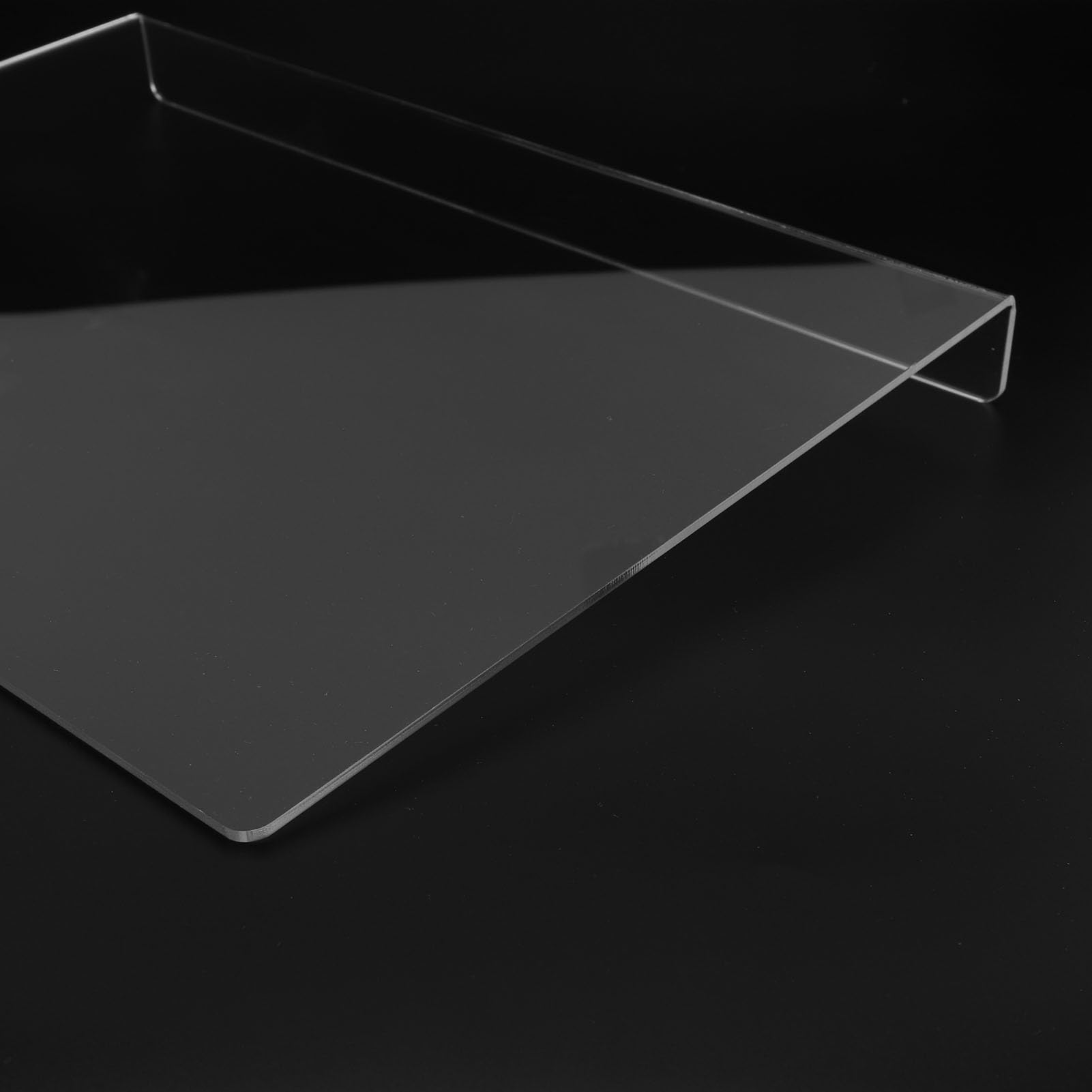 Tabla de cortar, tabla de cortar acrílica transparente para encimera, tabla de cortar reutilizable con borde de mostrador, tabla de cortar antideslizante para utensilios