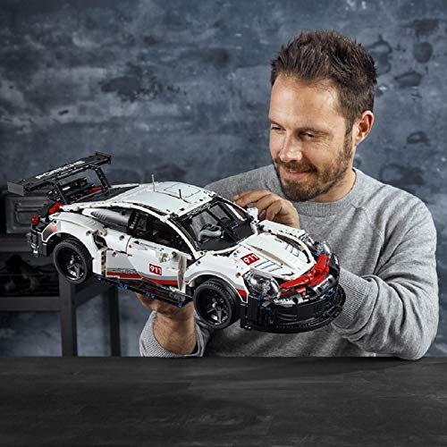 LEGO Technic Porsche 911 RSR Maqueta de Coche de Carreras para Coleccionista, Vehículo de Juguete de Construcción para Niños y Niñas de 10 Años o Más 42096