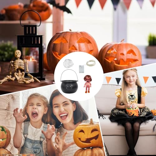 Chaudron de sorcière d'Halloween stable pour éviter les chutes de table